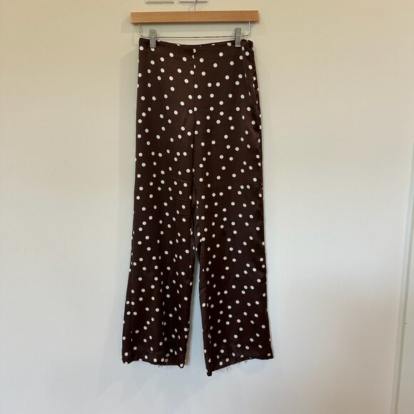 ZARA Brown Polka Dot Pants - Picture 2 of 5